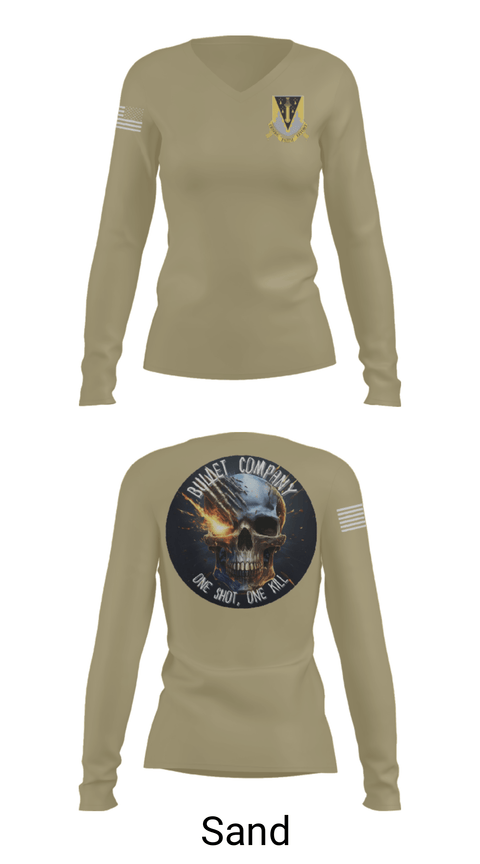 Womens Long Sleeve Vneck Shirt, USMAPS AY 25, Army, Teamtime, Team time, sublimation, custom sports apparel, team uniforms, spirit wear, spiritwear, sports uniforms, custom shirts, team store, custom team store, fundraiser sports, apparel fundraiser