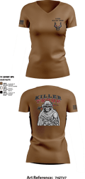 3/2CR Killer Troop 6220684 Women's Short Sleeve V-neck Shirt - 14