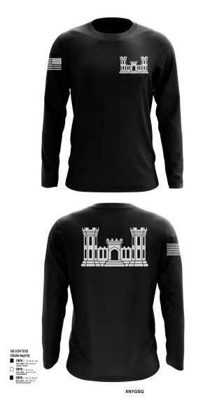 Long Sleeve Performance Shirt, 250TH ENGINEERING COMPANY, National Guard, Teamtime, Team time, sublimation, custom sports apparel, team uniforms, spirit wear, spiritwear, sports uniforms, custom shirts, team store, custom team store, fundraiser sports, apparel fundraiser