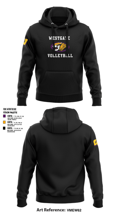 Westgate High School Volleyball 18819670 Hoodie - 12