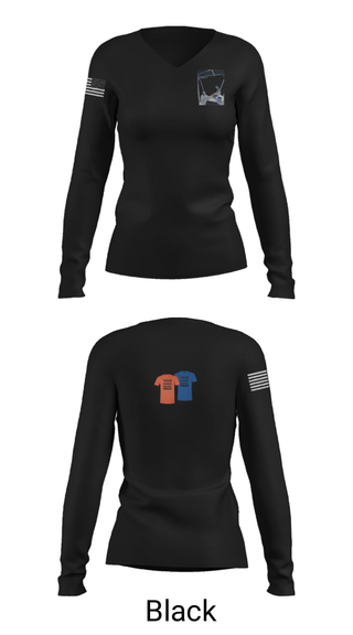Women's Long Sleeve Vneck Shirt, 53 weg, Air Force, Teamtime, Team time, sublimation, custom sports apparel, team uniforms, spirit wear, spiritwear, sports uniforms, custom shirts, team store, custom team store, fundraiser sports, apparel fundraiser