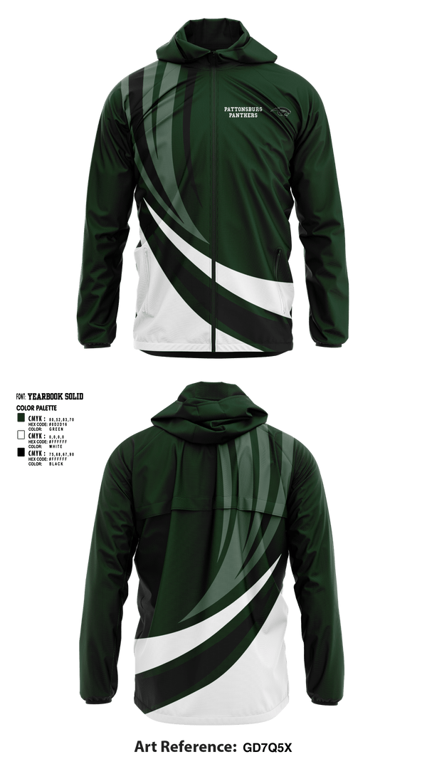 Windbreaker, Pattonsburg R-2 High School Football, Football, Teamtime, Team time, sublimation, custom sports apparel, team uniforms, spirit wear, spiritwear, sports uniforms, custom shirts, team store, custom team store, fundraiser sports, apparel fundraiser