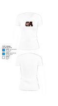 Oliver Ames High School Wrestling 5385977 Women's Short Sleeve V-neck Shirt - 18