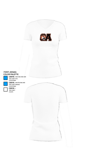 Womens Short Sleeve Vneck Shirt, Oliver Ames High School Wrestling, Wrestling, Teamtime, Team time, sublimation, custom sports apparel, team uniforms, spirit wear, spiritwear, sports uniforms, custom shirts, team store, custom team store, fundraiser sports, apparel fundraiser
