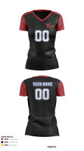 Yakima Valley College Volleyball 59541208 Women's Short Sleeve V-neck Shirt - 41