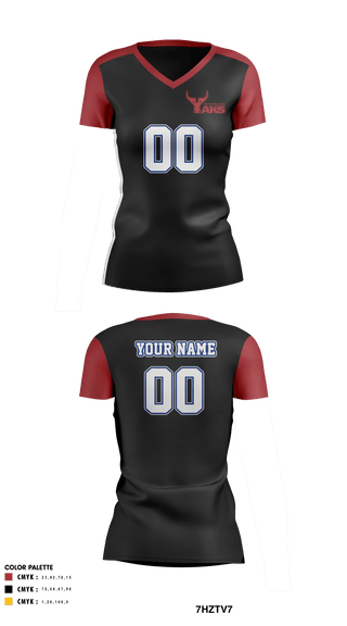 Womens Short Sleeve Vneck Shirt, Yakima Valley College Volleyball, Women's Volleyball, Teamtime, Team time, sublimation, custom sports apparel, team uniforms, spirit wear, spiritwear, sports uniforms, custom shirts, team store, custom team store, fundraiser sports, apparel fundraiser