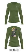 3/7 54731688 Women's Long Sleeve V-neck Shirt - 57
