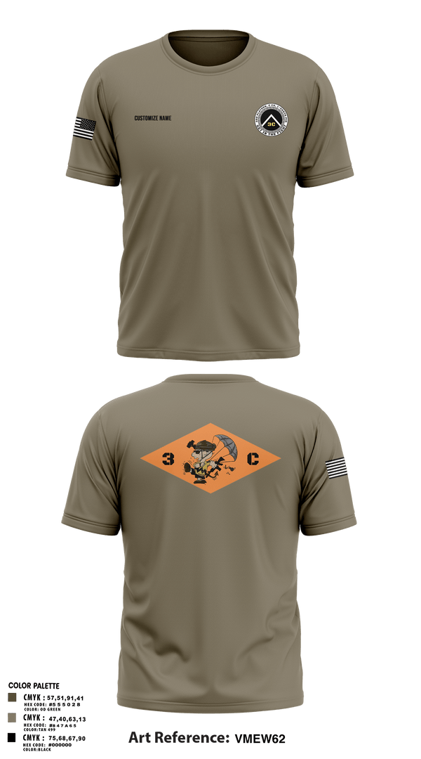 Short Sleeve Performance Shirt, 3rd Platoon, CCo, 1-508th PIR, , Teamtime, Team time, sublimation, custom sports apparel, team uniforms, spirit wear, spiritwear, sports uniforms, custom shirts, team store, custom team store, fundraiser sports, apparel fundraiser