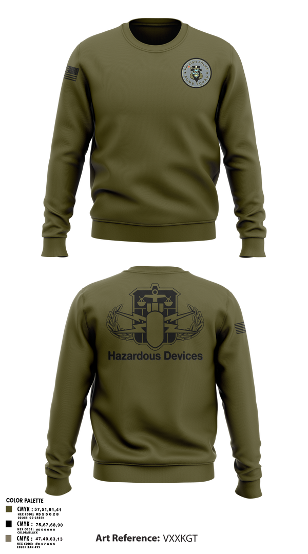 Crew Neck Sweatshirt, Raleigh Police Bomb Squad, Police, Teamtime, Team time, sublimation, custom sports apparel, team uniforms, spirit wear, spiritwear, sports uniforms, custom shirts, team store, custom team store, fundraiser sports, apparel fundraiser