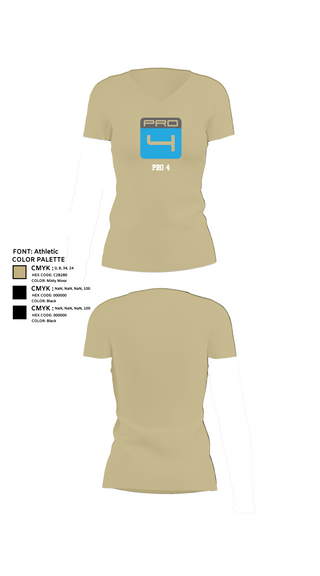 Womens Short Sleeve Vneck Shirt, Pro 4, , Teamtime, Team time, sublimation, custom sports apparel, team uniforms, spirit wear, spiritwear, sports uniforms, custom shirts, team store, custom team store, fundraiser sports, apparel fundraiser