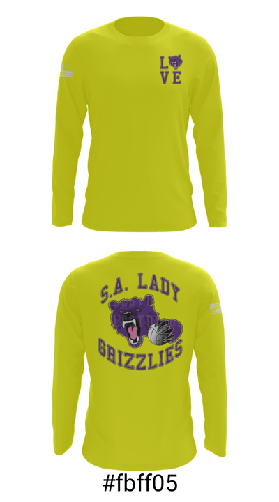 SA LADY GRIZZLES 21118308 Long Sleeve Performance Shirt - 24