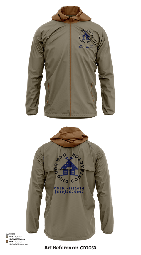Windbreaker, GCG BUILDING CONTRACTOR, , Teamtime, Team time, sublimation, custom sports apparel, team uniforms, spirit wear, spiritwear, sports uniforms, custom shirts, team store, custom team store, fundraiser sports, apparel fundraiser