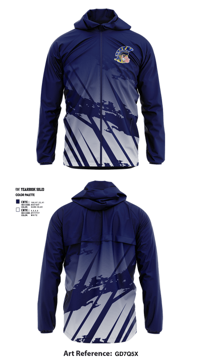 Lakeview Spartans 38287795 Windbreaker - 1