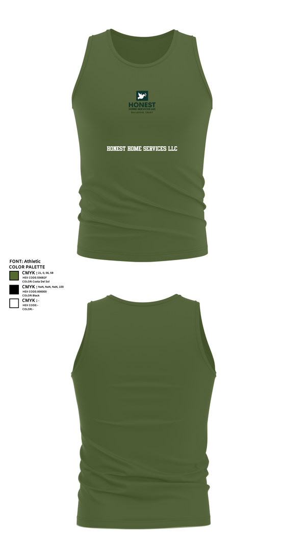 Tank Top, Honest Home Services LLC, , Teamtime, Team time, sublimation, custom sports apparel, team uniforms, spirit wear, spiritwear, sports uniforms, custom shirts, team store, custom team store, fundraiser sports, apparel fundraiser