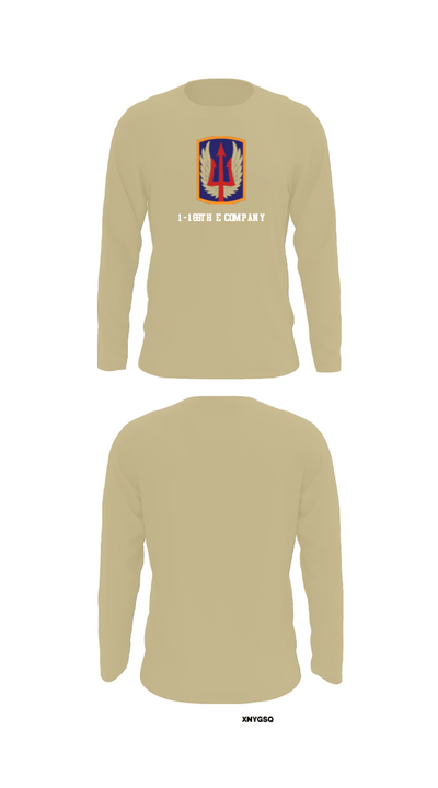 1-169th E Company 39061427 Long Sleeve Performance Shirt - 88