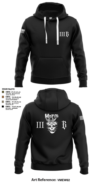 3B 1-325 AIR, 2BCT, 82ND ABN DIV 78191368 Hoodie - 108