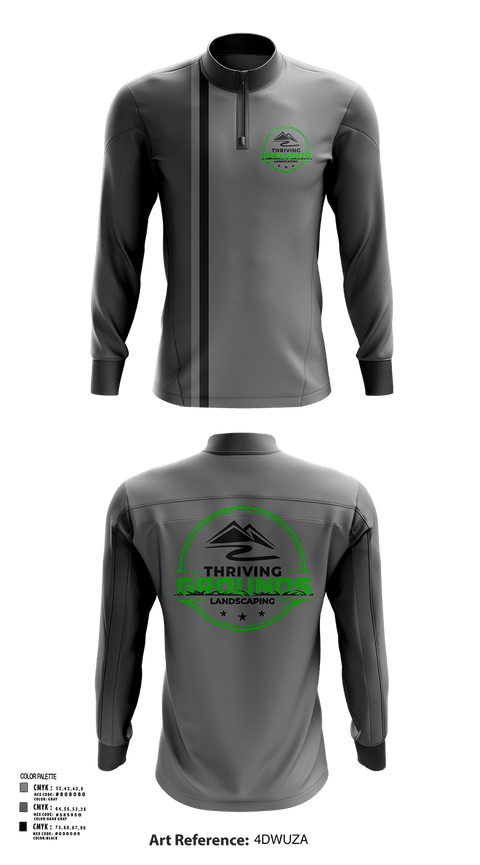Quarter Zip Jacket, Thriving Grounds Landscaping, , Teamtime, Team time, sublimation, custom sports apparel, team uniforms, spirit wear, spiritwear, sports uniforms, custom shirts, team store, custom team store, fundraiser sports, apparel fundraiser