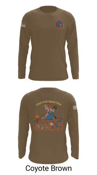 Long Sleeve Performance Shirt, MCB Camp Blaz Ordnance, Marines, Teamtime, Team time, sublimation, custom sports apparel, team uniforms, spirit wear, spiritwear, sports uniforms, custom shirts, team store, custom team store, fundraiser sports, apparel fundraiser