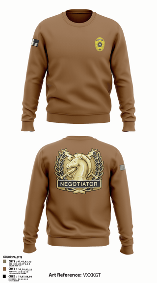 Crew Neck Sweatshirt, Charlie SquadCharlie SquadCNT (Crisis Negotiation Team), Police, Teamtime, Team time, sublimation, custom sports apparel, team uniforms, spirit wear, spiritwear, sports uniforms, custom shirts, team store, custom team store, fundraiser sports, apparel fundraiser