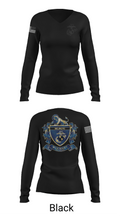 MHS MCJROTC 59562890 Women's Long Sleeve V-neck Shirt -1 37