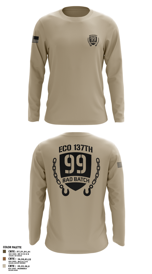 Long Sleeve Performance Shirt, 137th Echo Company1-137th AV E co, National Guard, Teamtime, Team time, sublimation, custom sports apparel, team uniforms, spirit wear, spiritwear, sports uniforms, custom shirts, team store, custom team store, fundraiser sports, apparel fundraiser