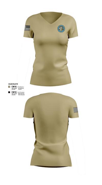 Bandit Troop 37808208 Women's Short Sleeve V-neck Shirt - 2