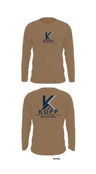 Long Sleeve Performance Shirt, Kopp Renovations, , Teamtime, Team time, sublimation, custom sports apparel, team uniforms, spirit wear, spiritwear, sports uniforms, custom shirts, team store, custom team store, fundraiser sports, apparel fundraiser