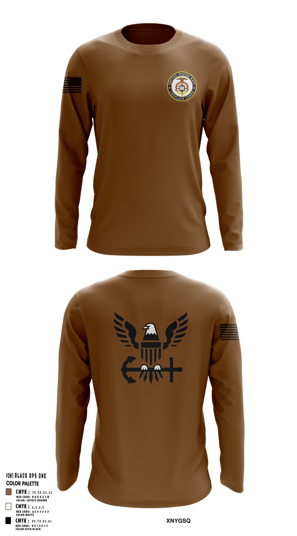Long Sleeve Performance Shirt, Chaplain Corp, Navy, Teamtime, Team time, sublimation, custom sports apparel, team uniforms, spirit wear, spiritwear, sports uniforms, custom shirts, team store, custom team store, fundraiser sports, apparel fundraiser
