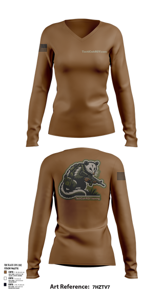 Womens Long Sleeve Vneck Shirt 1, TactiCuhRGV.com, Police, Teamtime, Team time, sublimation, custom sports apparel, team uniforms, spirit wear, spiritwear, sports uniforms, custom shirts, team store, custom team store, fundraiser sports, apparel fundraiser