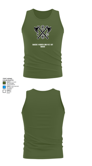 Tank Top, Baker 3-509th 3rd Plt 1st squad, Army, Teamtime, Team time, sublimation, custom sports apparel, team uniforms, spirit wear, spiritwear, sports uniforms, custom shirts, team store, custom team store, fundraiser sports, apparel fundraiser