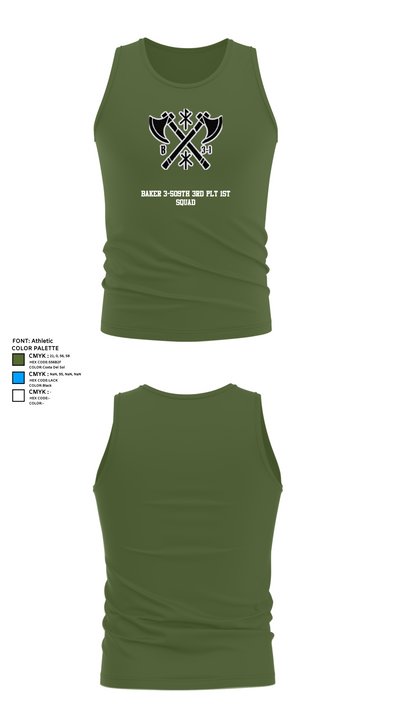 Baker 3-509th 3rd Plt 1st squad 60073036 Tank Top - 59