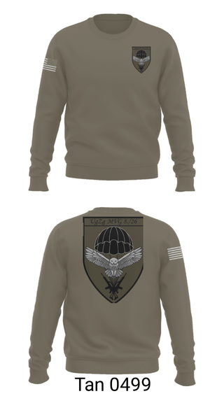Crew Neck Sweatshirt, 8.FschJgRgt 26, Army, Teamtime, Team time, sublimation, custom sports apparel, team uniforms, spirit wear, spiritwear, sports uniforms, custom shirts, team store, custom team store, fundraiser sports, apparel fundraiser