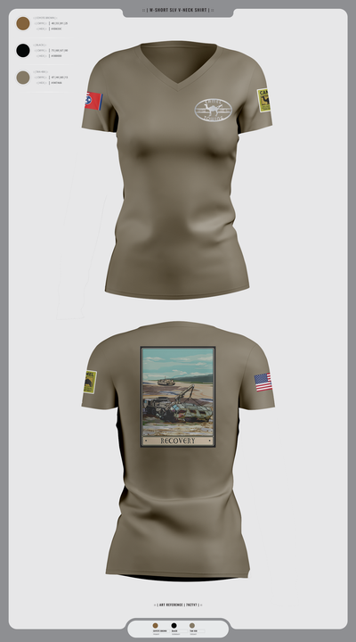 278th ACR 39294144 Women's Short Sleeve V-neck Shirt - 3