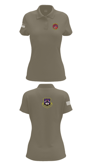 Womens Short Sleeve Performance Polo, 18th Civil Engineer Sq, Air Force, Teamtime, Team time, sublimation, custom sports apparel, team uniforms, spirit wear, spiritwear, sports uniforms, custom shirts, team store, custom team store, fundraiser sports, apparel fundraiser
