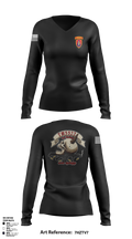 TM 2, B TRP, 3rd SQDN, 3 SFAB 94880157 Women's Long Sleeve V-neck Shirt -1 1