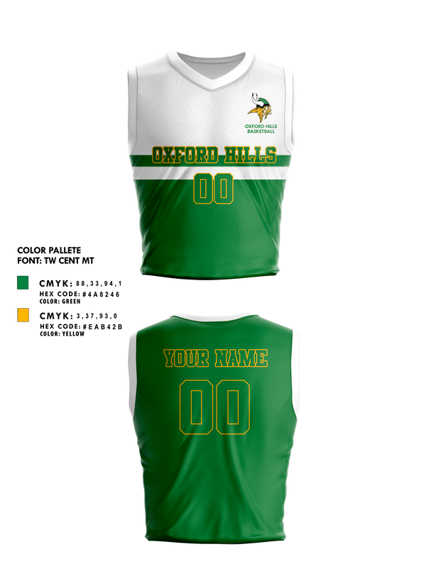 Mens Basketball Jersey, Oxford Hills Comprehensive High School Basketball, Men's Basketball, Teamtime, Team time, sublimation, custom sports apparel, team uniforms, spirit wear, spiritwear, sports uniforms, custom shirts, team store, custom team store, fundraiser sports, apparel fundraiser
