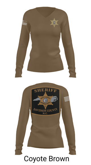 Womens Long Sleeve Vneck Shirt, DCSO 2nd Squad, Police, Teamtime, Team time, sublimation, custom sports apparel, team uniforms, spirit wear, spiritwear, sports uniforms, custom shirts, team store, custom team store, fundraiser sports, apparel fundraiser