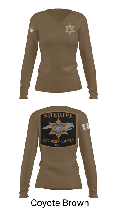 DCSO 2nd Squad 88139355 Women's Long Sleeve V-neck Shirt - 16