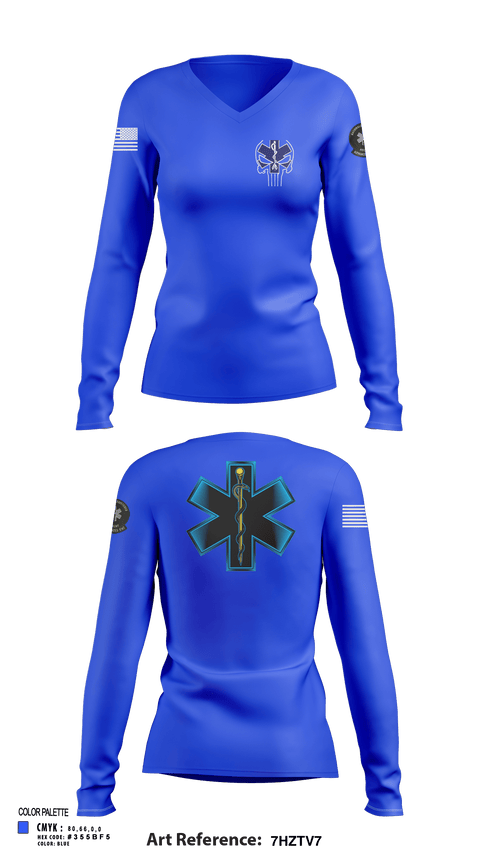 Womens Long Sleeve Vneck Shirt, 700, Army, Teamtime, Team time, sublimation, custom sports apparel, team uniforms, spirit wear, spiritwear, sports uniforms, custom shirts, team store, custom team store, fundraiser sports, apparel fundraiser
