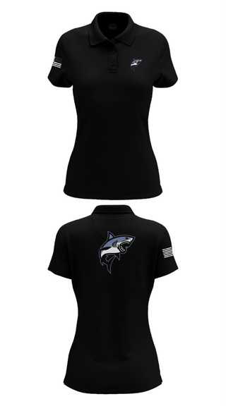 Womens Short Sleeve Performance Polo, Great white guns, Marines, Teamtime, Team time, sublimation, custom sports apparel, team uniforms, spirit wear, spiritwear, sports uniforms, custom shirts, team store, custom team store, fundraiser sports, apparel fundraiser