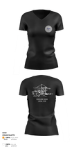 Howland Hook Marine Terminal 56370038 Women's Short Sleeve V-neck Shirt - 4