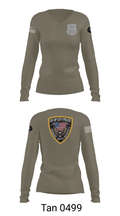 Co-op City Police Department 96634913 Women's Long Sleeve V-neck Shirt - 73