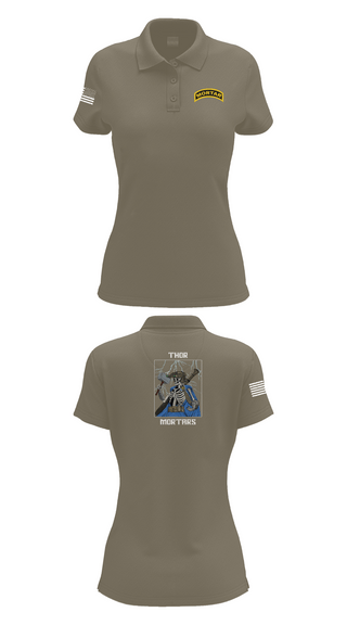 Womens Short Sleeve Performance Polo, 5/4 Cav, C-TRP MTRS, , Teamtime, Team time, sublimation, custom sports apparel, team uniforms, spirit wear, spiritwear, sports uniforms, custom shirts, team store, custom team store, fundraiser sports, apparel fundraiser