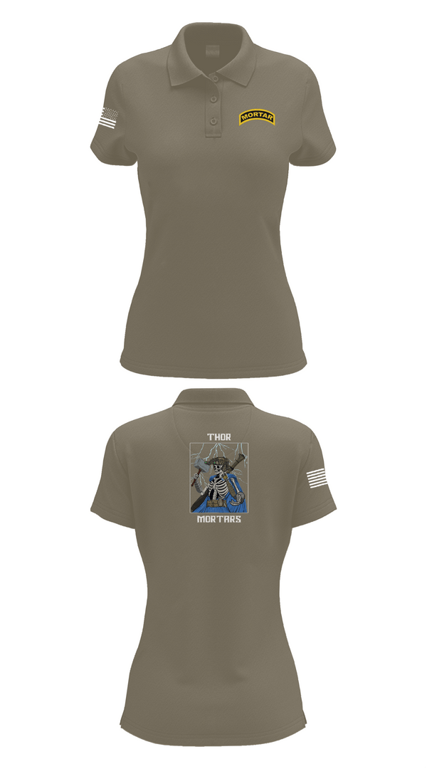 Womens Short Sleeve Performance Polo, 5/4 Cav, C-TRP MTRS, , Teamtime, Team time, sublimation, custom sports apparel, team uniforms, spirit wear, spiritwear, sports uniforms, custom shirts, team store, custom team store, fundraiser sports, apparel fundraiser