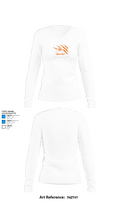 Smokey Road Middle School Basketball 30516748 Women's Long Sleeve V-neck Shirt -1 15