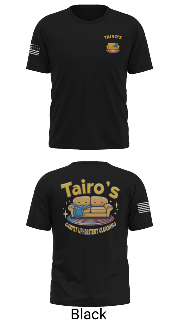 Short Sleeve Performance Shirt, Tairo’s Carpet & Upholstery Cleaning, , Teamtime, Team time, sublimation, custom sports apparel, team uniforms, spirit wear, spiritwear, sports uniforms, custom shirts, team store, custom team store, fundraiser sports, apparel fundraiser
