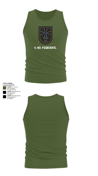Tank Top, 4./401 PzGrenBtl, Army, Teamtime, Team time, sublimation, custom sports apparel, team uniforms, spirit wear, spiritwear, sports uniforms, custom shirts, team store, custom team store, fundraiser sports, apparel fundraiser