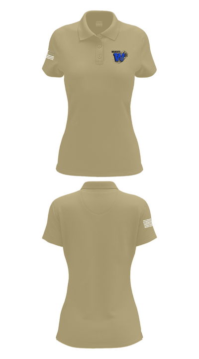 Clarksdale High School Basketball 83050417 Women's Short Sleeve Performance Polo  - 38