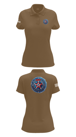 Womens Short Sleeve Performance Polo, Defenders of the Coast, Army, Teamtime, Team time, sublimation, custom sports apparel, team uniforms, spirit wear, spiritwear, sports uniforms, custom shirts, team store, custom team store, fundraiser sports, apparel fundraiser