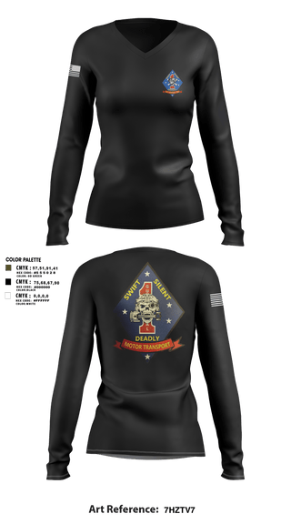 Womens Long Sleeve Vneck Shirt, 1st Recon1st Recon, , Teamtime, Team time, sublimation, custom sports apparel, team uniforms, spirit wear, spiritwear, sports uniforms, custom shirts, team store, custom team store, fundraiser sports, apparel fundraiser